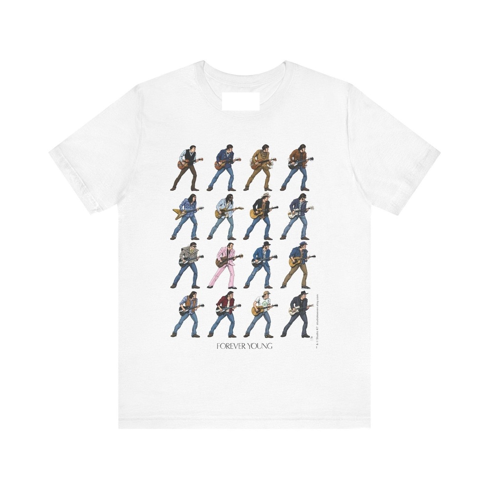 Evolution Of NEIL YOUNG - Forever Young - Unisex Short Sleeve Tee